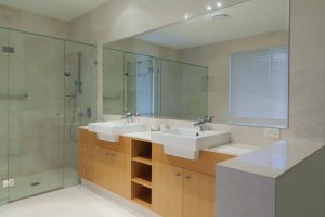 custom cut frameless glass shower