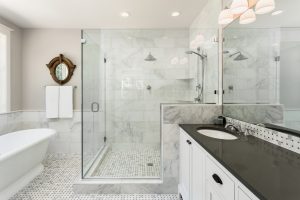 custom cut frameless glass shower